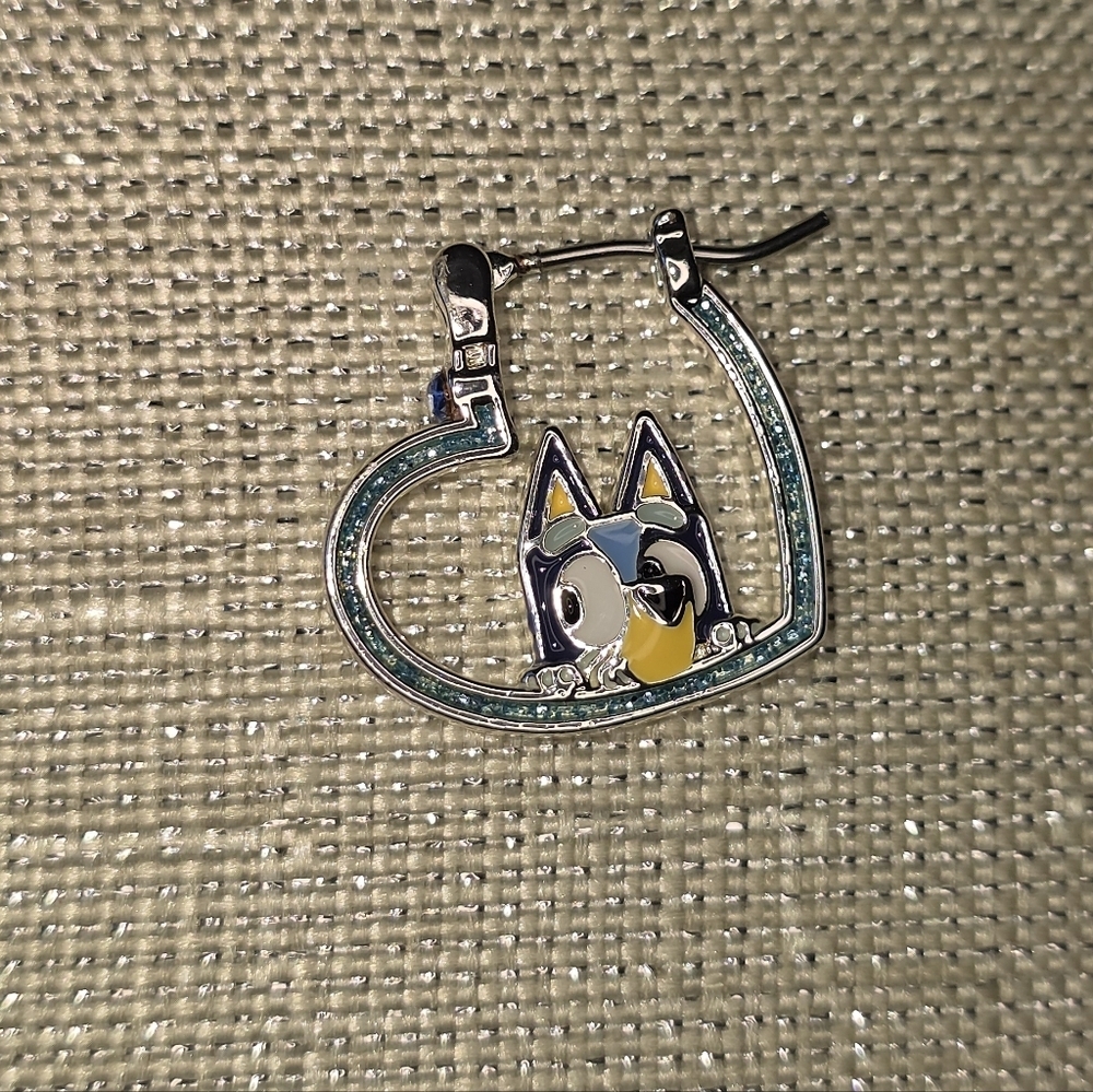 Bluey Silver Plated Kids Earrings - Picture 4 of 9